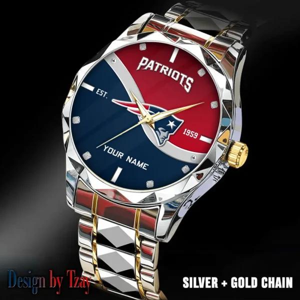 New England Patriots Warterproof Sports Men Watches Top Brand Luxury Clock Style 2025 SPTDMW695 - Image 5