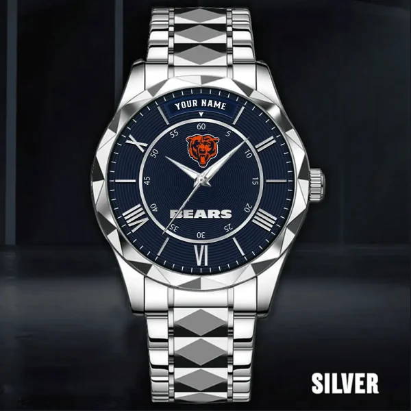 Chicago Bears Business Watch For Men Automatic Mechanical Stainless Steel Band 2025 SPTDMW711 - Image 3