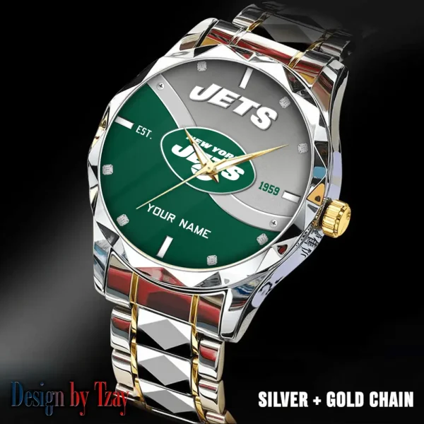 New York Jets Warterproof Sports Men Watches Top Brand Luxury Clock Style 2025 SPTDMW698 - Image 5
