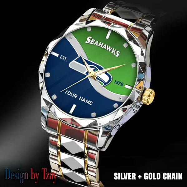 Seattle Seahawks Warterproof Sports Men Watches Top Brand Luxury Clock Style 2025 SPTDMW702 - Image 5