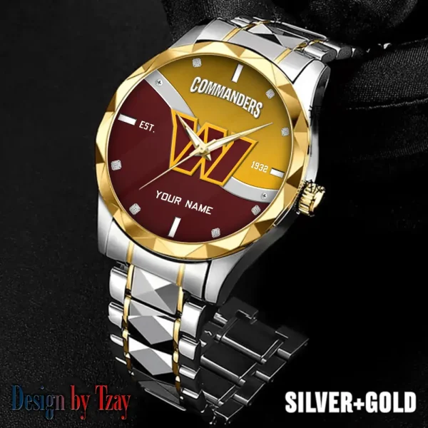 Washington Commanders Warterproof Sports Men Watches Top Brand Luxury Clock Style 2025 SPTDMW705