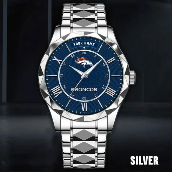 Denver Broncos Business Watch For Men Automatic Mechanical Stainless Steel Band 2025 SPTDMW715