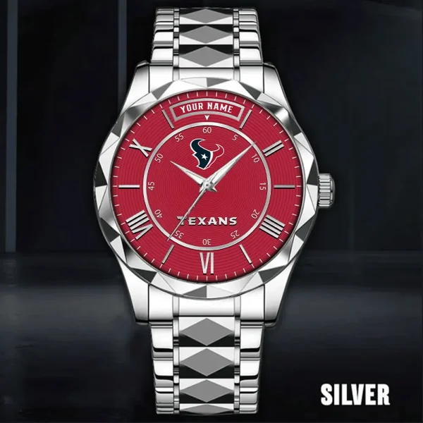Houston Texans Business Watch For Men Automatic Mechanical Stainless Steel Band 2025 SPTDMW718 - Image 2