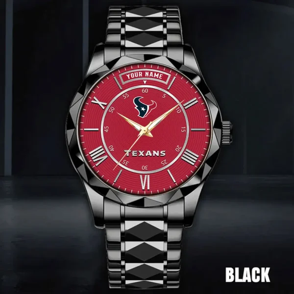 Houston Texans Business Watch For Men Automatic Mechanical Stainless Steel Band 2025 SPTDMW718 - Image 3