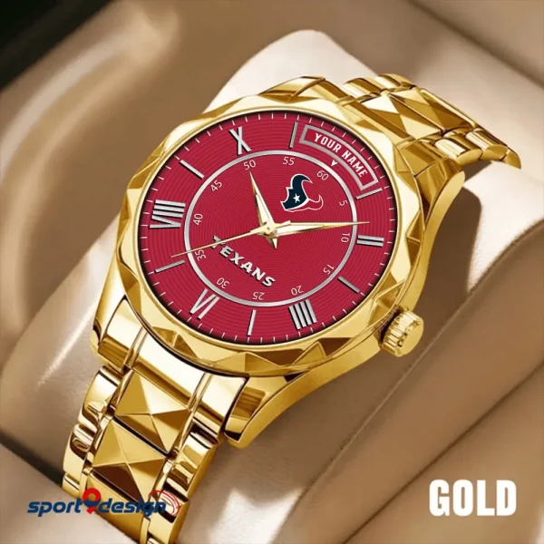 Houston Texans Business Watch For Men Automatic Mechanical Stainless Steel Band 2025 SPTDMW718 - Image 4