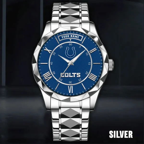 Indianapolis Colts Business Watch For Men Automatic Mechanical Stainless Steel Band 2025 SPTDMW719 - Image 2