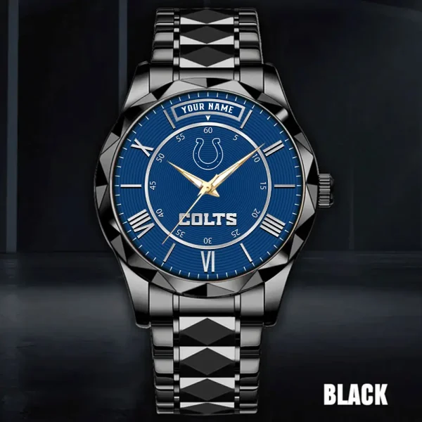 Indianapolis Colts Business Watch For Men Automatic Mechanical Stainless Steel Band 2025 SPTDMW719 - Image 3