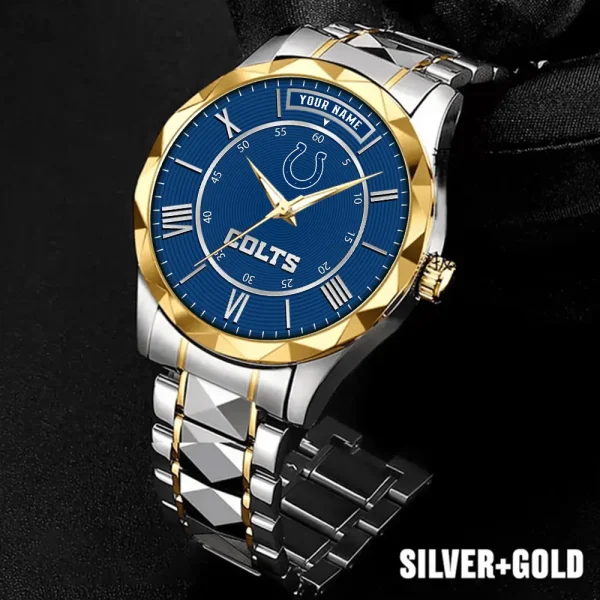 Indianapolis Colts Business Watch For Men Automatic Mechanical Stainless Steel Band 2025 SPTDMW719