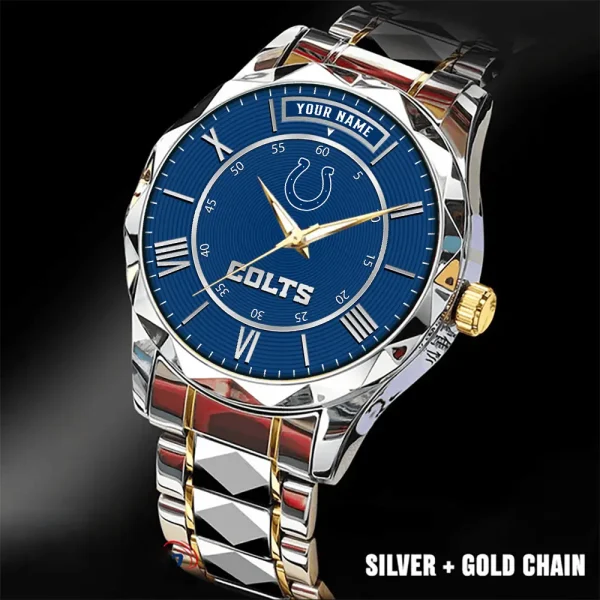 Indianapolis Colts Business Watch For Men Automatic Mechanical Stainless Steel Band 2025 SPTDMW719 - Image 5