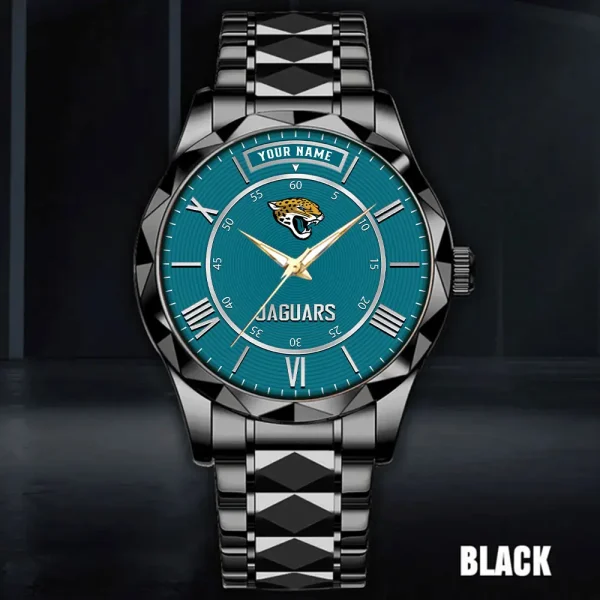 Jacksonville Jaguars Business Watch For Men Automatic Mechanical Stainless Steel Band 2025 SPTDMW720 - Image 4