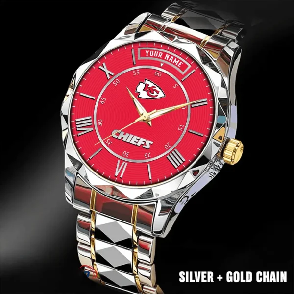 Kansas City Chiefs Business Watch For Men Automatic Mechanical Stainless Steel Band 2025 SPTDMW721 - Image 2