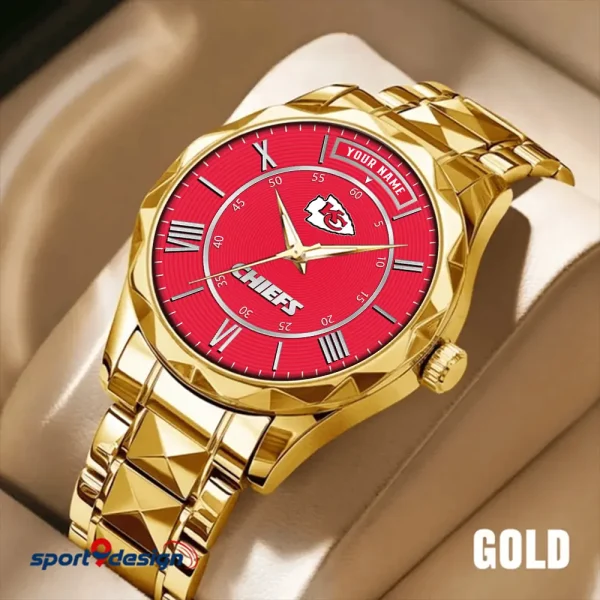 Kansas City Chiefs Business Watch For Men Automatic Mechanical Stainless Steel Band 2025 SPTDMW721 - Image 3