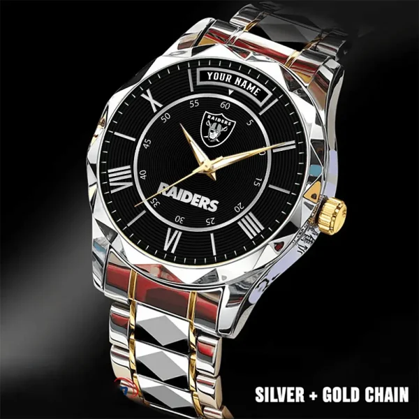 Las Vegas Raiders Business Watch For Men Automatic Mechanical Stainless Steel Band 2025 SPTDMW722 - Image 2