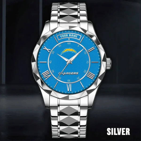 Los Angeles Chargers Business Watch For Men Automatic Mechanical Stainless Steel Band 2025 SPTDMW723 - Image 2