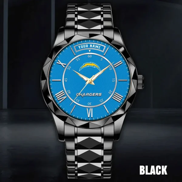 Los Angeles Chargers Business Watch For Men Automatic Mechanical Stainless Steel Band 2025 SPTDMW723 - Image 3