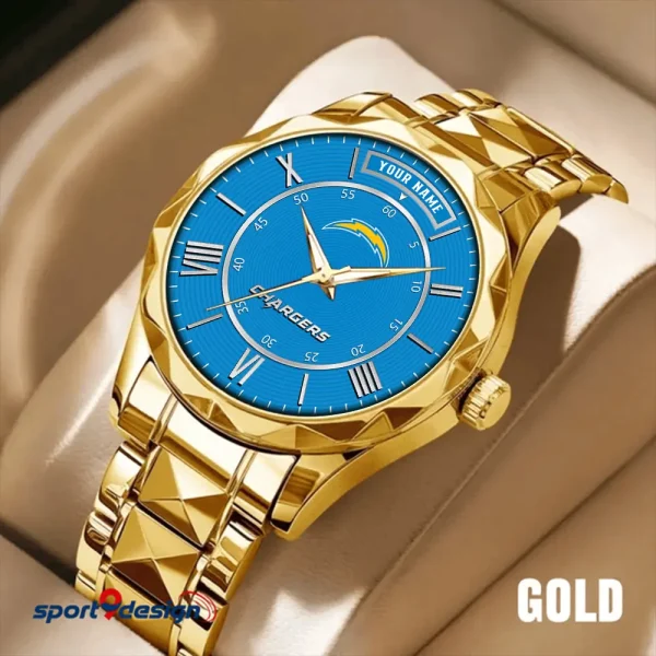 Los Angeles Chargers Business Watch For Men Automatic Mechanical Stainless Steel Band 2025 SPTDMW723 - Image 4