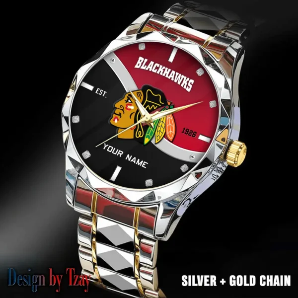 Chicago Blackhawks NHL Warterproof Sports Men Watches Top Brand Luxury Clock Style 2025 SPTDMW744 - Image 3