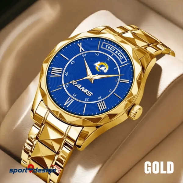 Los Angeles Rams Business Watch For Men Automatic Mechanical Stainless Steel Band 2025 SPTDMW724 - Image 3