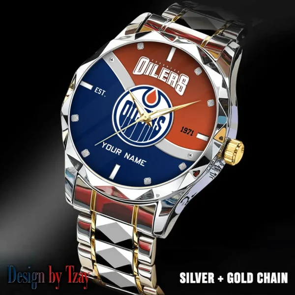 Edmonton Oilers NHL Warterproof Sports Men Watches Top Brand Luxury Clock Style 2025 SPTDMW749 - Image 3
