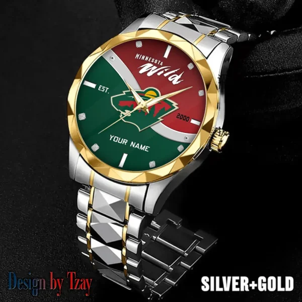 Minnesota Wild NHL Warterproof Sports Men Watches Top Brand Luxury Clock Style 2025 SPTDMW752
