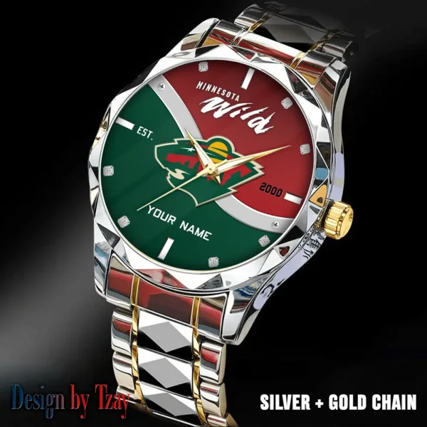 Minnesota Wild NHL Warterproof Sports Men Watches Top Brand Luxury Clock Style 2025 SPTDMW752 - Image 4