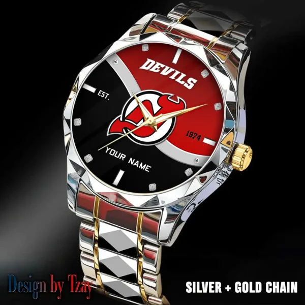New Jersey Devils NHL Warterproof Sports Men Watches Top Brand Luxury Clock Style 2025 SPTDMW755 - Image 5