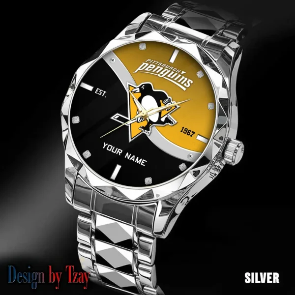 Pittsburgh Penguins NHL Warterproof Sports Men Watches Top Brand Luxury Clock Style 2025 SPTDMW760 - Image 4