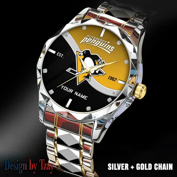 Pittsburgh Penguins NHL Warterproof Sports Men Watches Top Brand Luxury Clock Style 2025 SPTDMW760 - Image 5