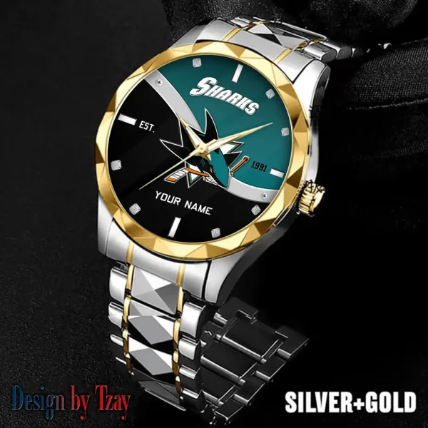 San Jose Sharks NHL Warterproof Sports Men Watches Top Brand Luxury Clock Style 2025 SPTDMW761