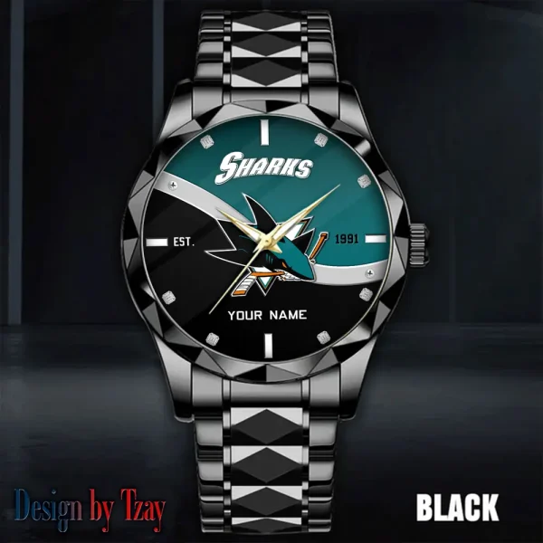 San Jose Sharks NHL Warterproof Sports Men Watches Top Brand Luxury Clock Style 2025 SPTDMW761 - Image 3