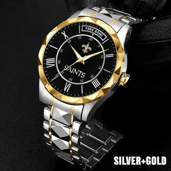 New Orleans Saints Business Watch For Men Automatic Mechanical Stainless Steel Band 2025 SPTDMW728