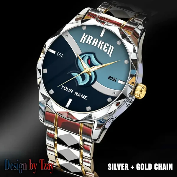 Seattle Kraken NHL Warterproof Sports Men Watches Top Brand Luxury Clock Style 2025 SPTDMW762 - Image 3