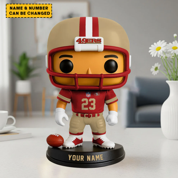 Kansas City Chiefs Personalized Football Player Vinyl Figure SPTFBVF001 - Image 2