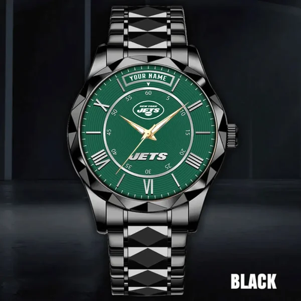 New York Jets Business Watch For Men Automatic Mechanical Stainless Steel Band 2025 SPTDMW730 - Image 2