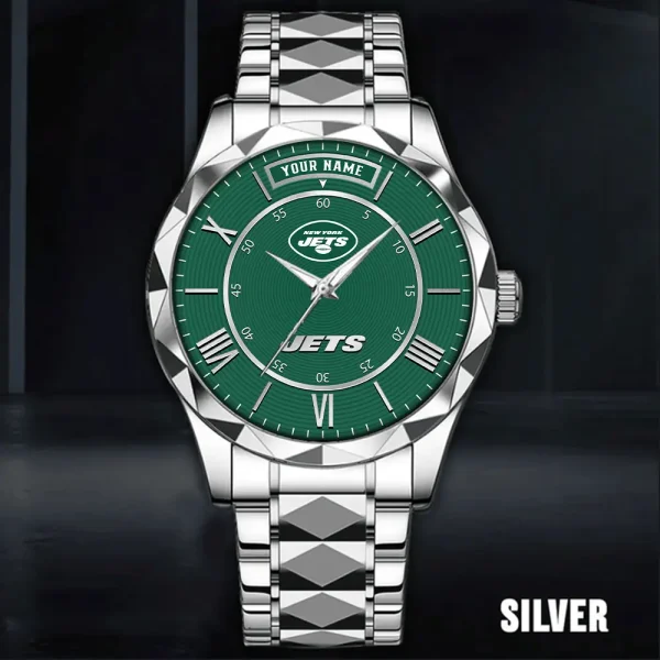 New York Jets Business Watch For Men Automatic Mechanical Stainless Steel Band 2025 SPTDMW730 - Image 3