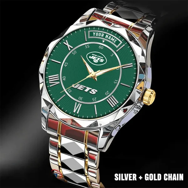 New York Jets Business Watch For Men Automatic Mechanical Stainless Steel Band 2025 SPTDMW730 - Image 5