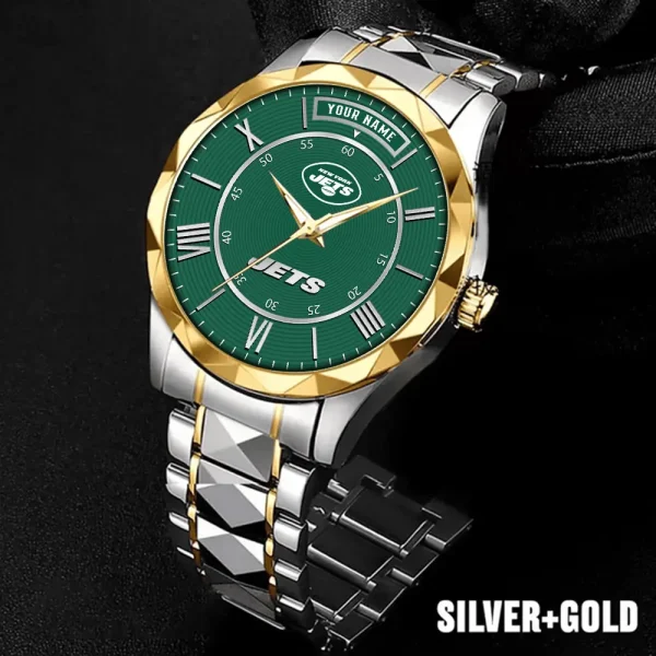 New York Jets Business Watch For Men Automatic Mechanical Stainless Steel Band 2025 SPTDMW730