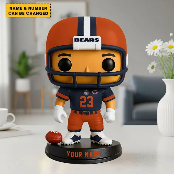 Chicago Bears Personalized Football Player Vinyl Figure SPTFBVF002 - Image 2