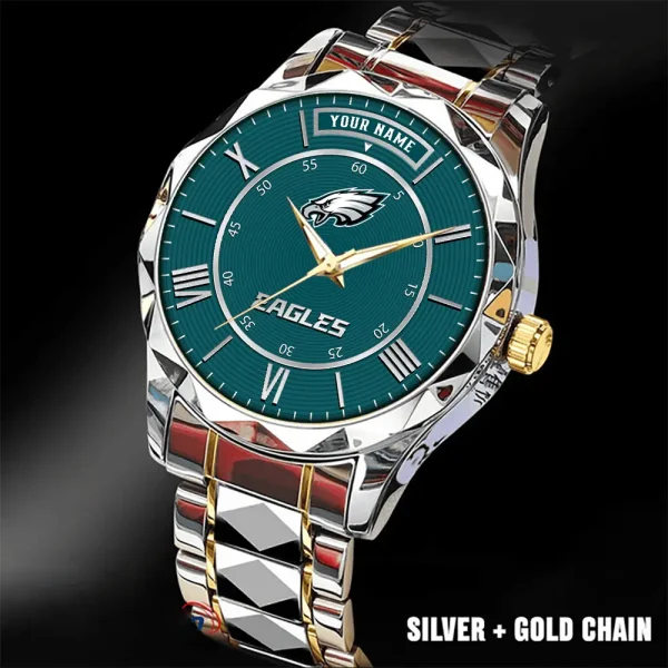 Philadelphia Eagles Business Watch For Men Automatic Mechanical Stainless Steel Band 2025 SPTDMW731 - Image 4