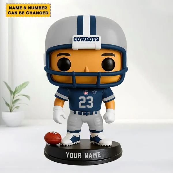 Dallas Cowboys Personalized Football Player Vinyl Figure SPTFBVF008