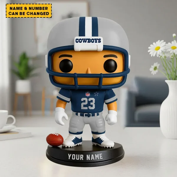 Dallas Cowboys Personalized Football Player Vinyl Figure SPTFBVF008 - Image 2