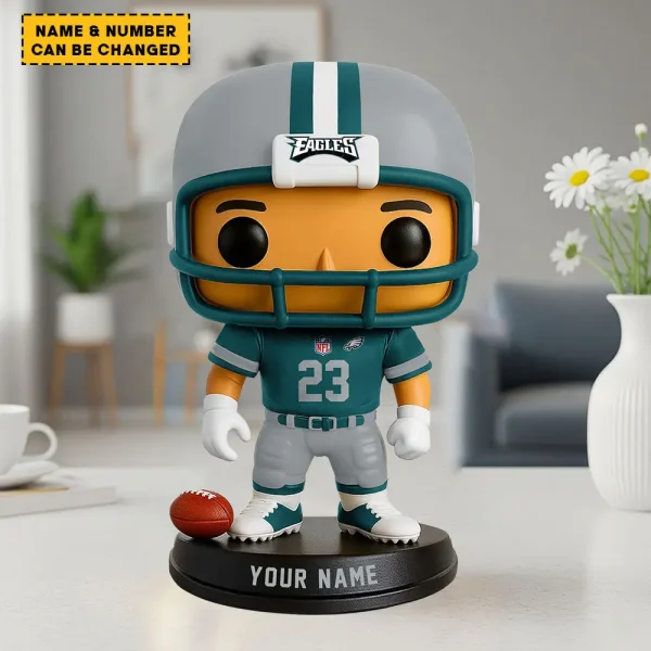Philadelphia Eagles Personalized Football Player Vinyl Figure SPTFBVF010 - Image 2