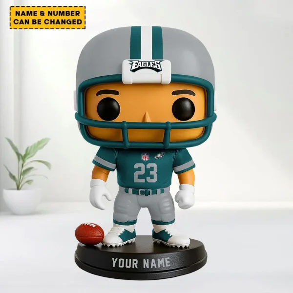 Philadelphia Eagles Personalized Football Player Vinyl Figure SPTFBVF010