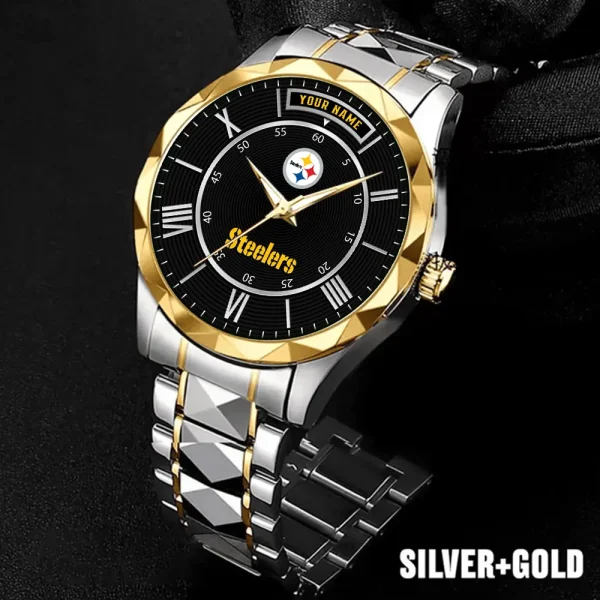 Pittsburgh Steelers Business Watch For Men Automatic Mechanical Stainless Steel Band 2025 SPTDMW732