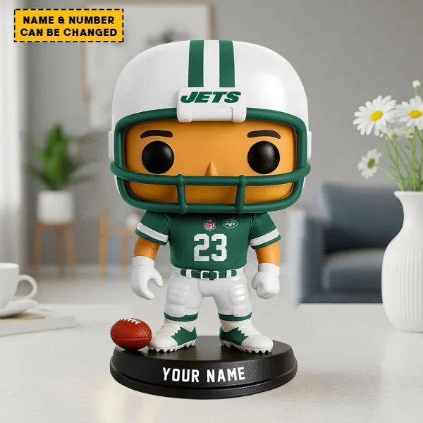 New York Jets Personalized Football Player Vinyl Figure SPTFBVF013 - Image 2