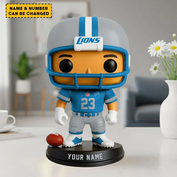 Detroit Lions Personalized Football Player Vinyl Figure SPTFBVF014 - Image 2