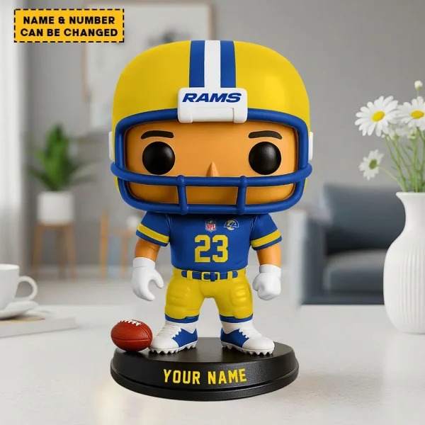 Los Angeles Rams Personalized Football Player Vinyl Figure SPTFBVF017 - Image 2