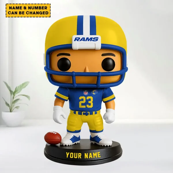 Los Angeles Rams Personalized Football Player Vinyl Figure SPTFBVF017