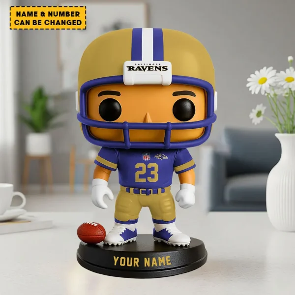 Baltimore Ravens Personalized Football Player Vinyl Figure SPTFBVF018 - Image 2