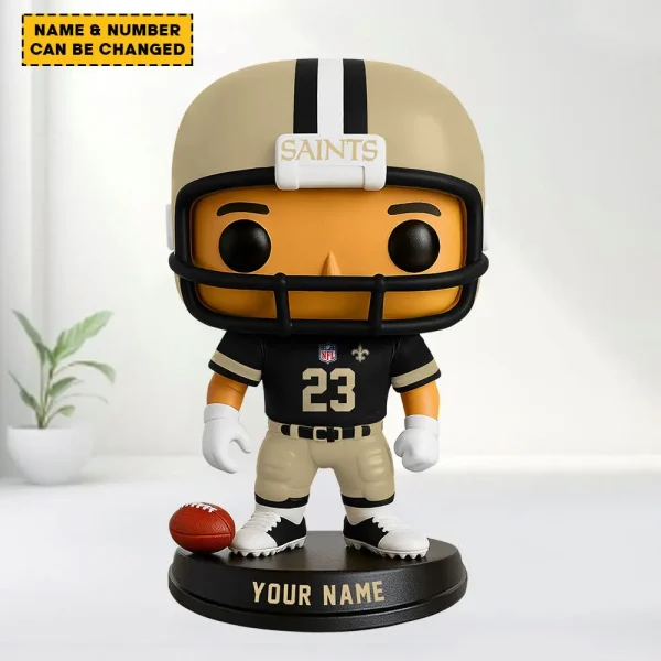 New Orleans Saints Personalized Football Player Vinyl Figure SPTFBVF019